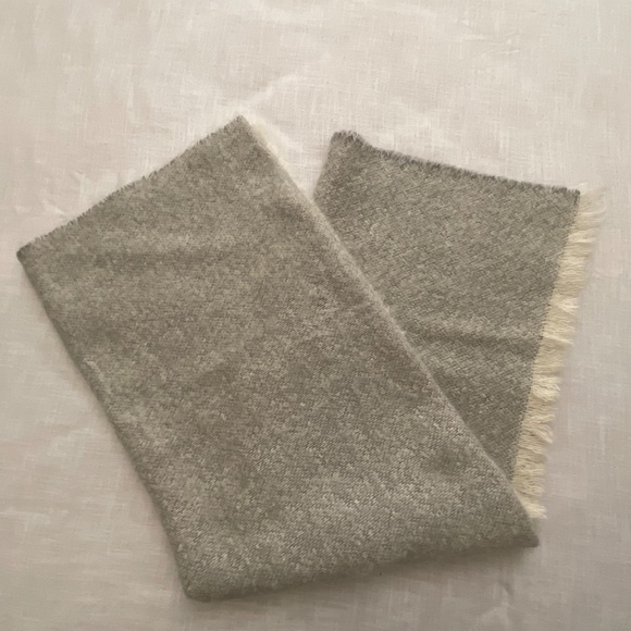 The Citizenry Grey Mohair Wool Throw Blanket Wrap 56”x72”Made in Ireland NEW - Picture 8 of 14